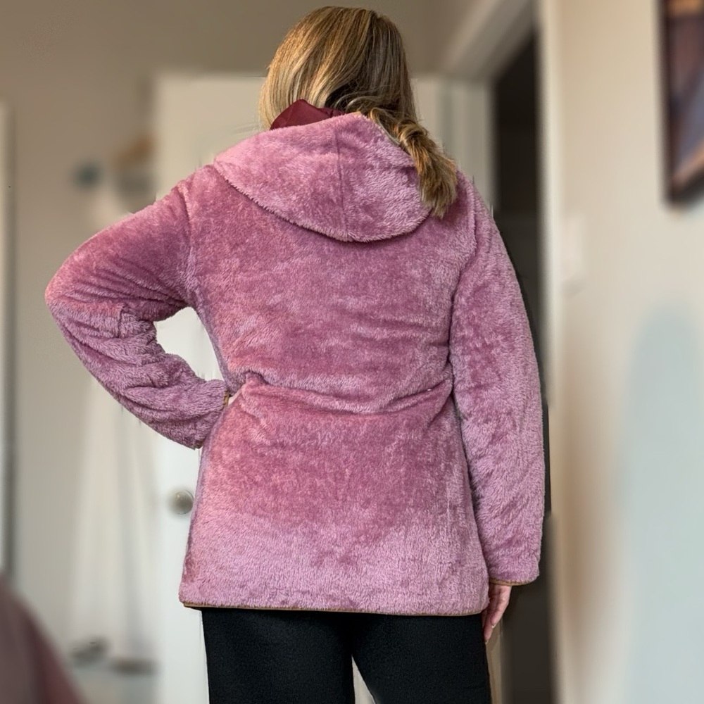 Susan Graver Maroon Quilted Puffer Jacket - Picture 7 of 16